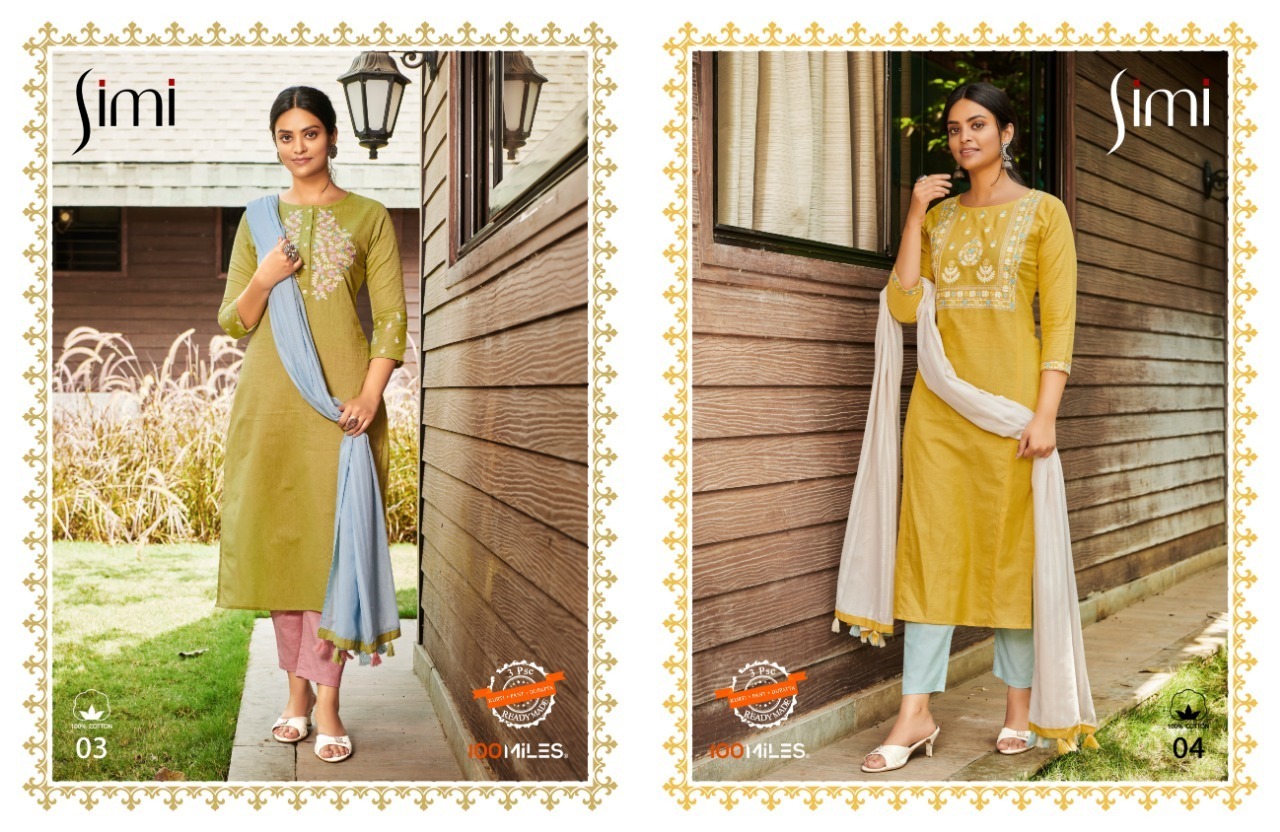 100-MILES-SIMI-COTTON-EMBROIDERED-KURTI-PANTS-WITH-DUPATTA-2
