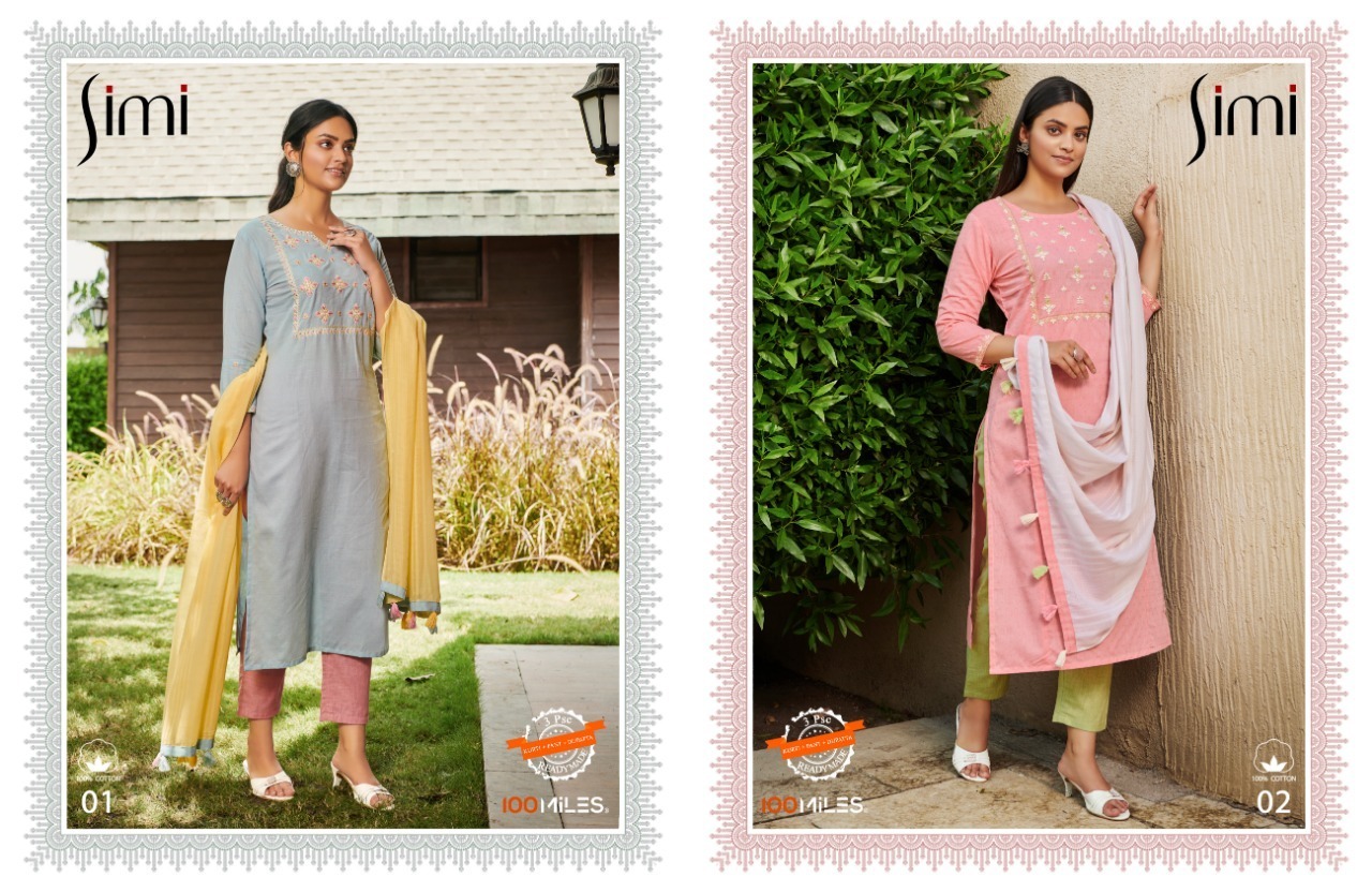 100-MILES-SIMI-COTTON-EMBROIDERED-KURTI-PANTS-WITH-DUPATTA-4