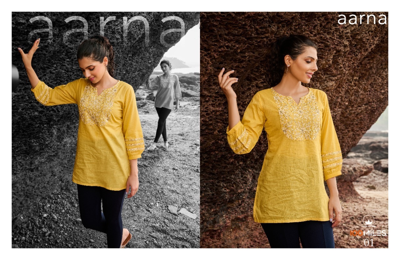100-MILES-AARNA-SHORT-KURTIS-LATEST-CATALOGUE-3