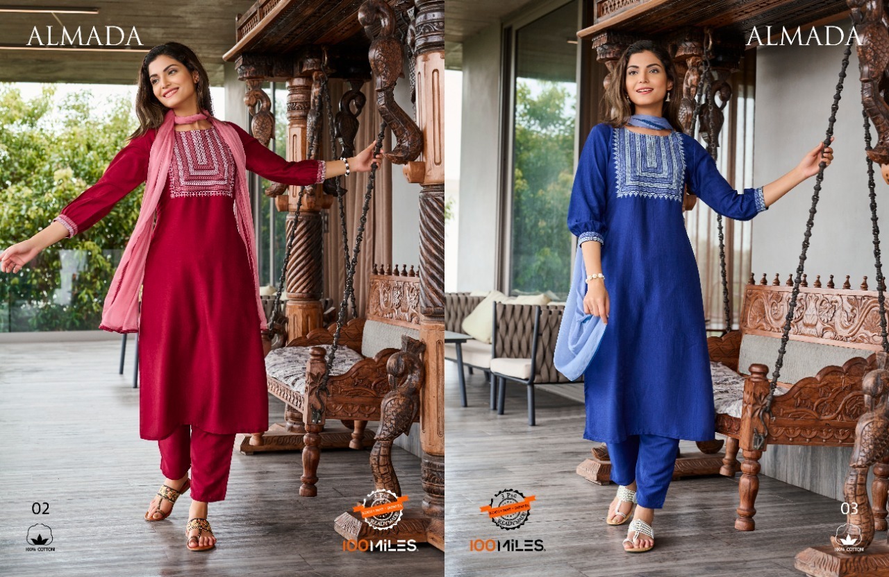 100-MILES-ALMADA-3PC-KURTI-PANT-WITH-DUPATTA-SET-1