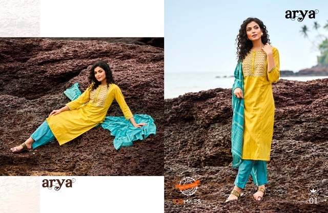 100-MILES-ARYA-KURTI-PANT-WITH-DUPATTA-LATEST-CATALOGUE-2