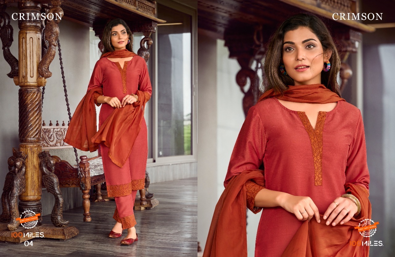 100-MILES-CRIMSON-KURTI-PANT-DUPATTA-READYMADE-3PC-SET-2
