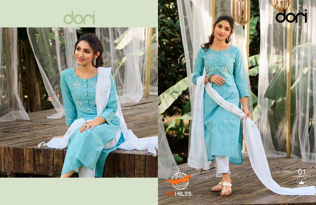 100-MILES-DORI-KURTI-PANT-WITH-DUPATTA-AT-WHOLESALER-SURAT-1