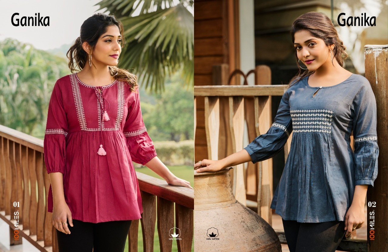 100-MILES-GANIKA-COTTON-SHORT-TOPS-MANUFACTURER-SURAT-1