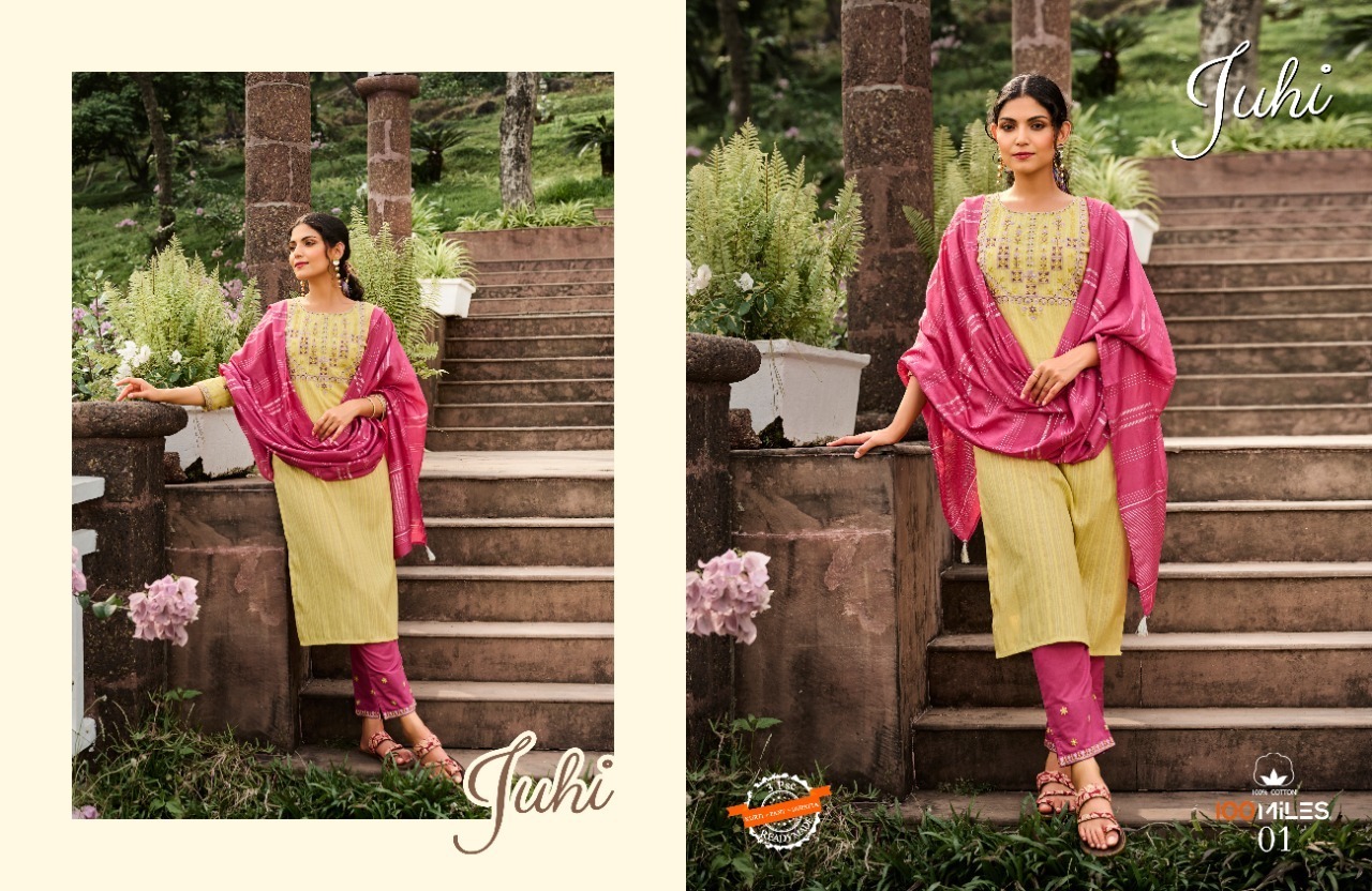 100-MILES-JUHI-KURTI-PANT-WITH-DUPATTA-LATEST-CATALOGUE-2