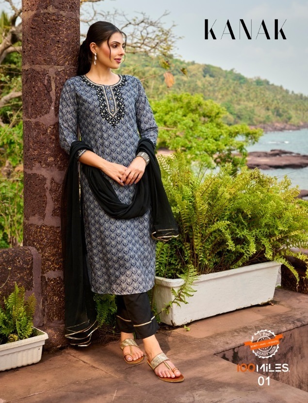 100-MILES-KANAK-KURTI-PANT-WITH-DUPATTA-WHOLESALER-SURAT-1