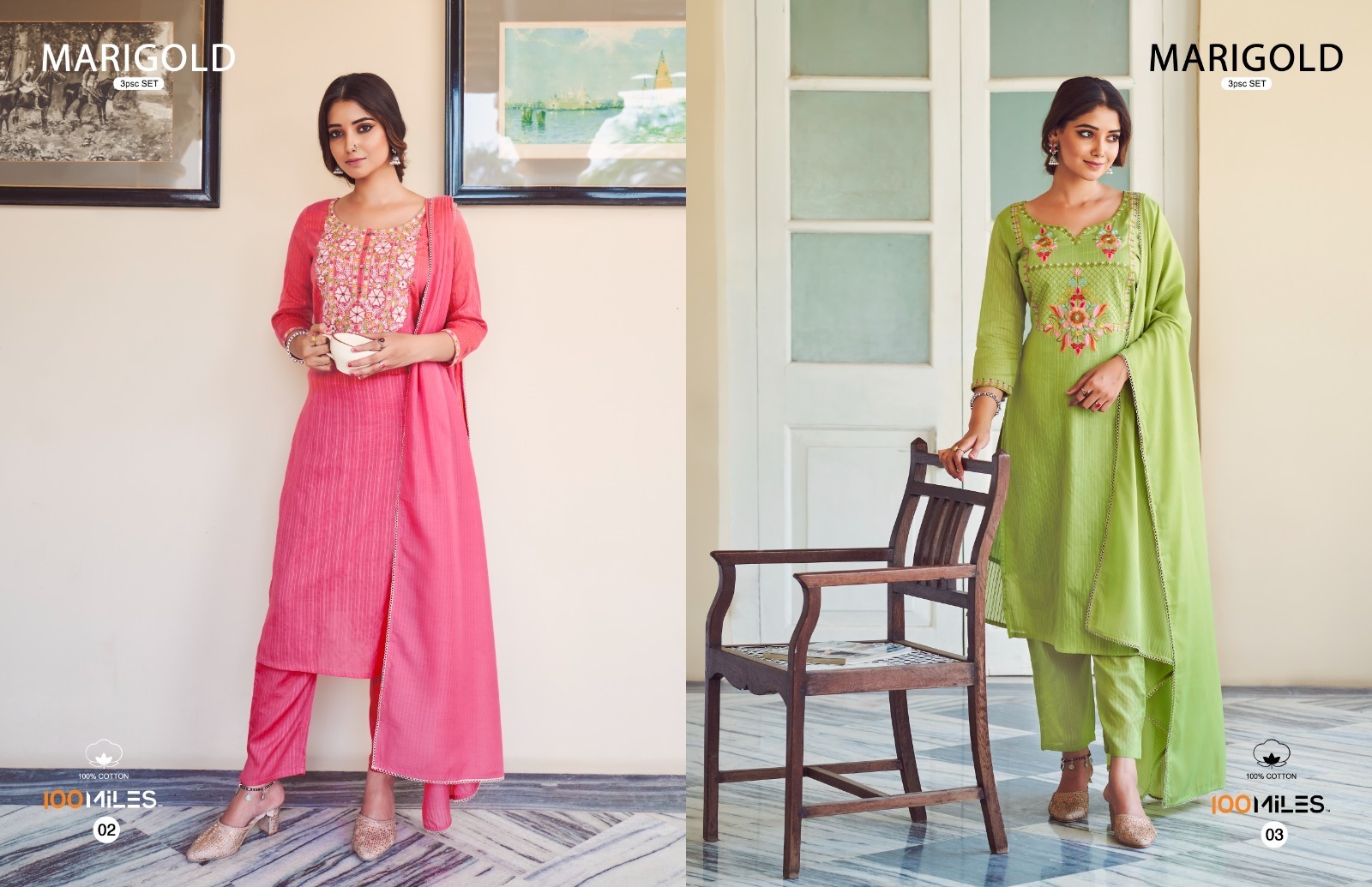 100-MILES-MARIGOLD-KURTI-PANT-WITH-DUPATTA-3PC-SET-NEW-CATALOGUE-3