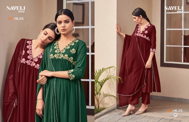 100-MILES-NAVELI-GEORGETTE-KURTI-PANT-WITH-DUPATTA-LATEST-CATALOGUE-2