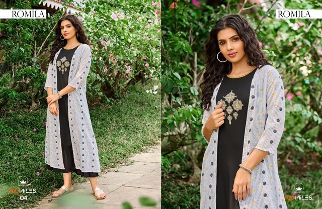 100-MILES-ROMILA-KURTI-WITH-JACKET-WHOLESALER-SURAT-3