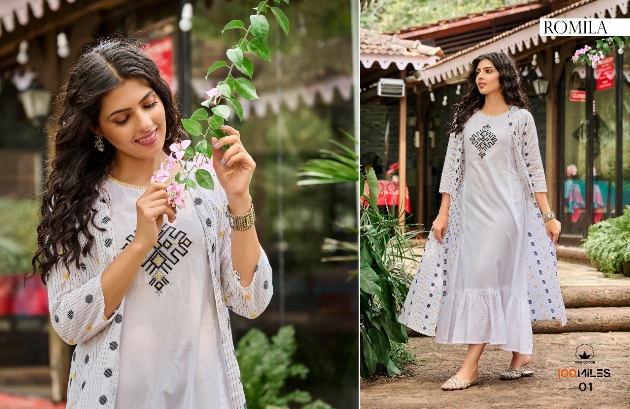 100-MILES-ROMILA-KURTI-WITH-JACKET-WHOLESALER-SURAT-5