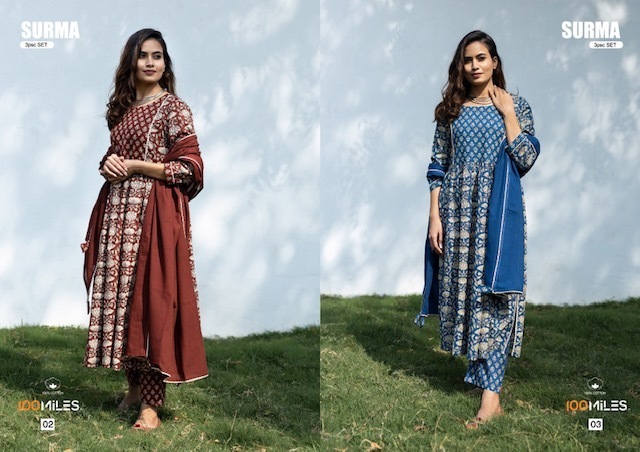 100-MILES-SURMA-KURTI-PANT-WITH-DUPATTA-WHOLESALER-SURAT-2