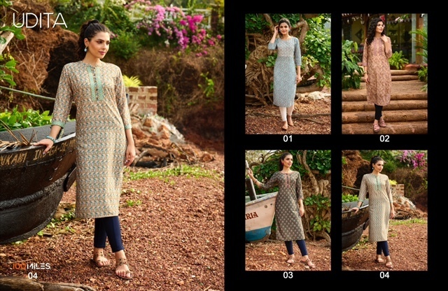 100-MILES-UDITA-EMBROIDERY-PRINT-KURTI-PANT-WITH-DUPATTA-NEW-CATALOGUE-3
