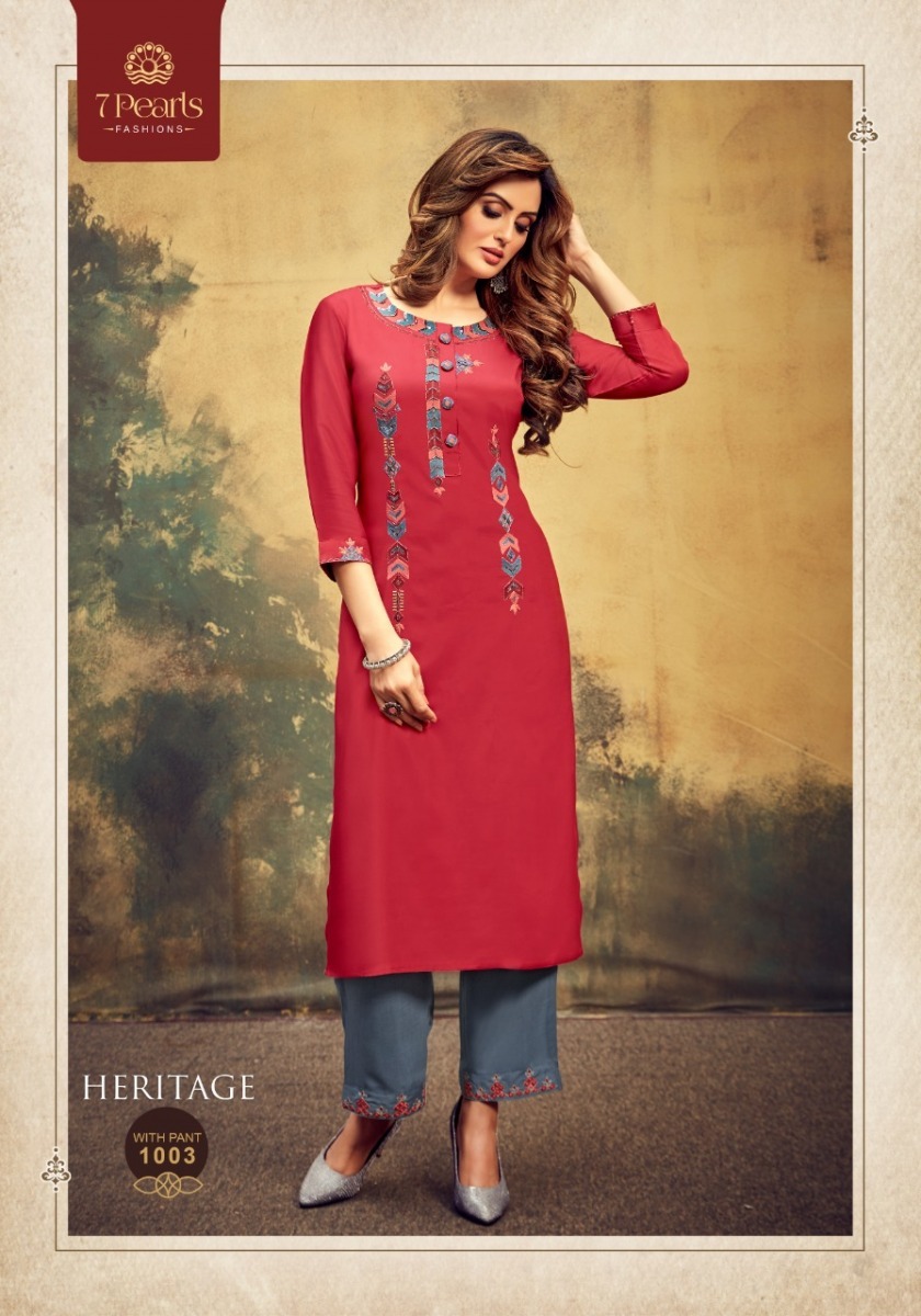 7-PEARLS-HERITAGE-KURTI-WITH-PANTS-MANUFACTURER-SURAT-5