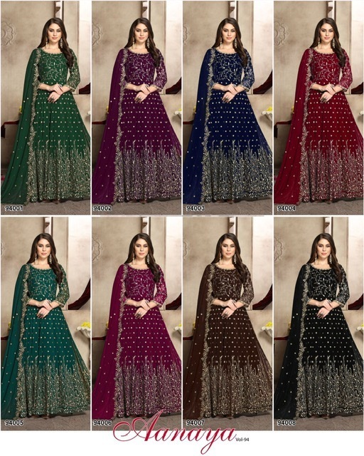 AANAYA-VOL-94-9400-SERIES-HEAVY-GEORGETTE-PARTY-WEAR-SUITS-WHOLESALE-9