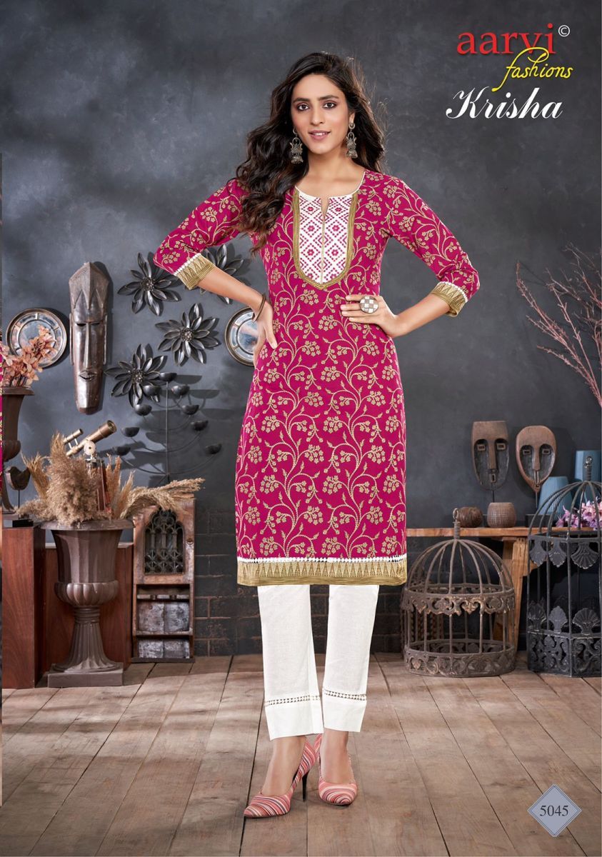 AARVI-FASHION-KRISHA-LOW-RANGE-KURTI-WITH-PANTS-LATEST-COLLECTION-4