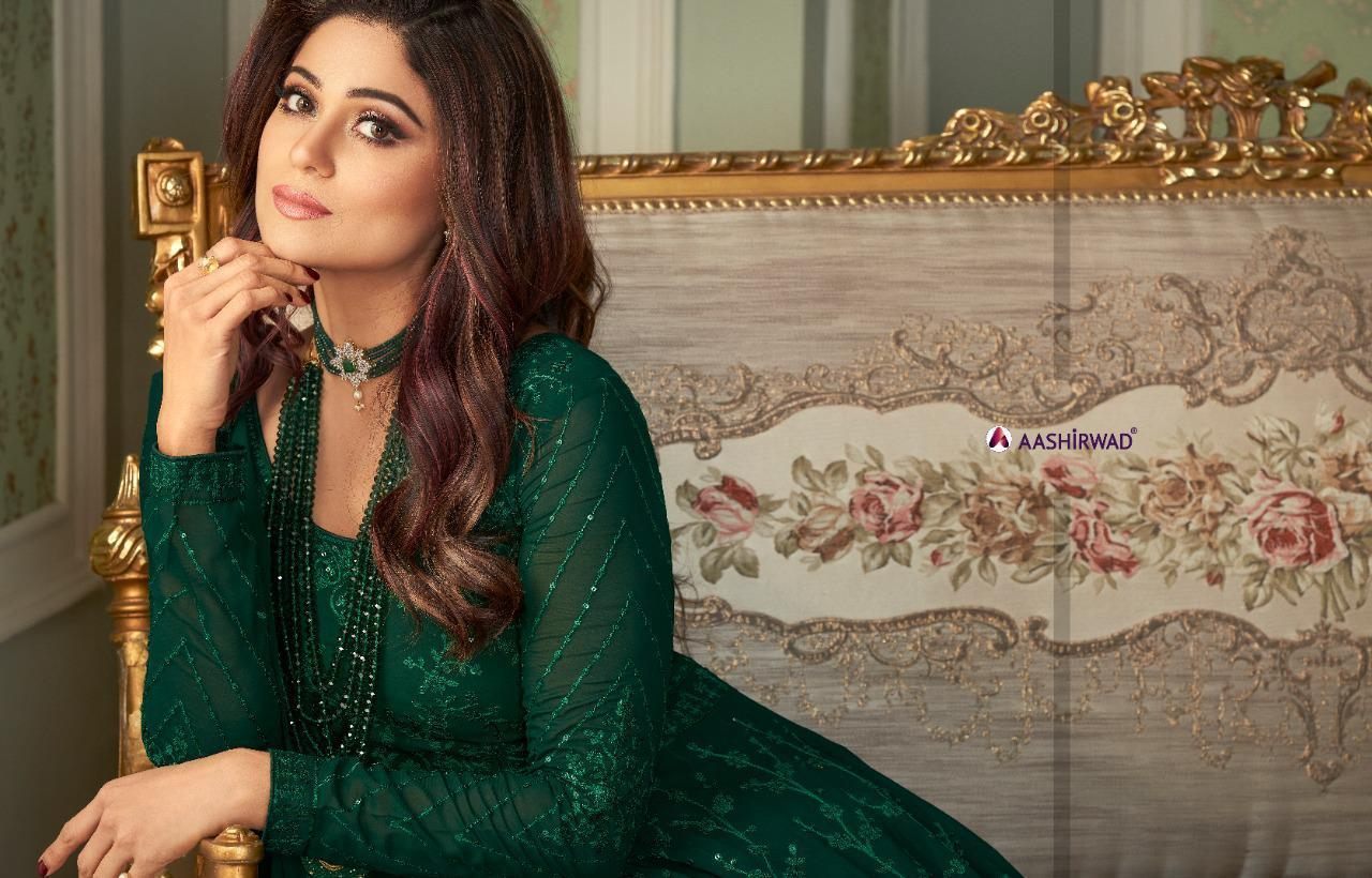 AASHIRWAD-AVNI-D.No-8385-TO-8389-HEAVY-EMBROIDERED-SUITS-AT-BEST-PRICE-5