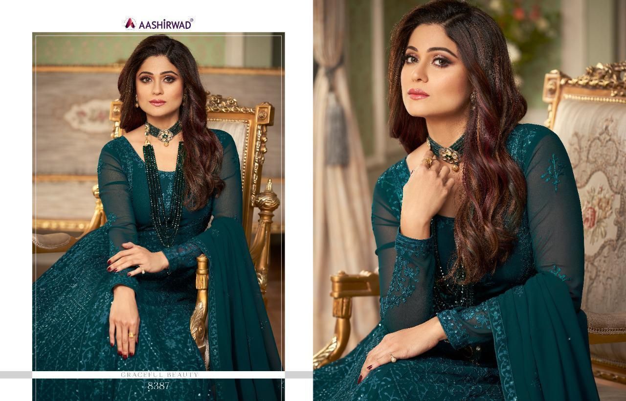 AASHIRWAD-AVNI-D.No-8385-TO-8389-HEAVY-EMBROIDERED-SUITS-AT-BEST-PRICE-7