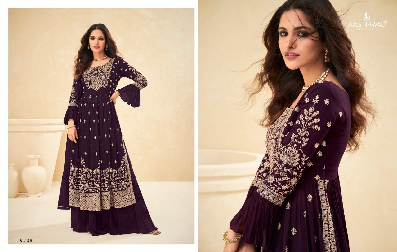 AASHIRWAD-CREATION-LIME-LIGHT-GEORGETTE-SALWAR-SUITS-CATALOGUE-6