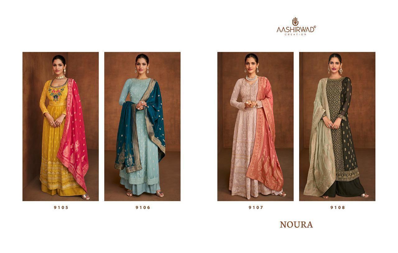 AASHIRWAD-CREATION-NOURA-GEORGETTE-SALWAR-SUITS-SUPLLIER-2