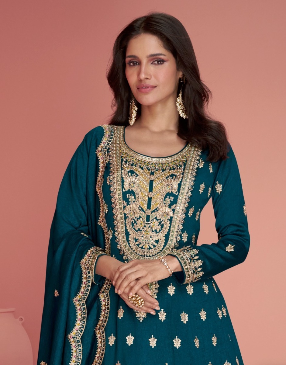 AASHIRWAD-CREATION-NURVI-SILK-SALWAR-SUIT-WHOLESALER-IN-SURAT-2