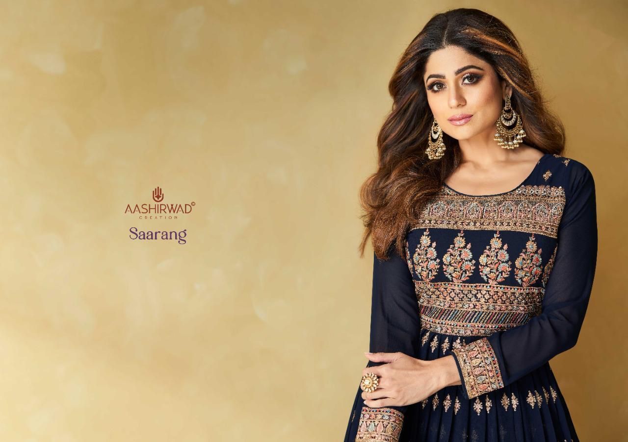 AASHIRWAD-CREATION-SAARANG-GEORGETTE-SALWAR-KAMEEZ-LATEST-CATALOGUE-1