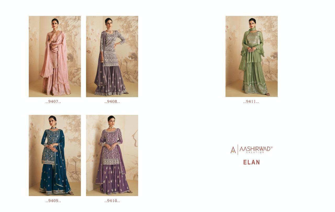 AASHIRWAD-GULKAND-ELAN-GEORGETTE-SALWAR-SUITS-SURAT-11