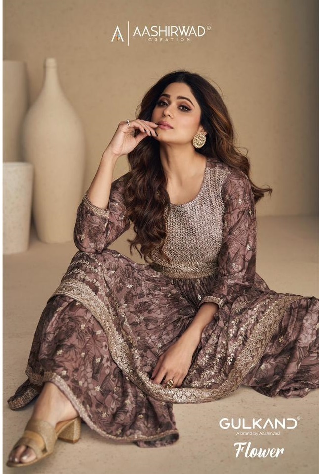 AASHIRWAD-GULKAND-FLOWER-CHINON-SILK-PRINT-SUITS-WHOLESALER-SURAT-1