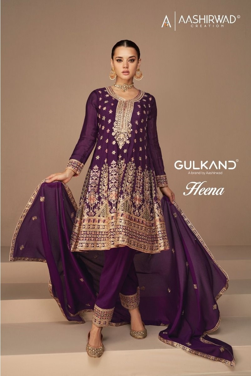 AASHIRWAD-GULKAND-HEENA-CHINON-SILK-SALWAR-SUITS-SUPLIER-SURAT-1