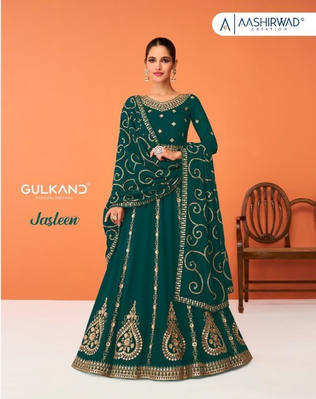 AASHIRWAD-GULKAND-JASLEEN-GEORGETTE-SALWAR-SUITS-WHOLESALE-1