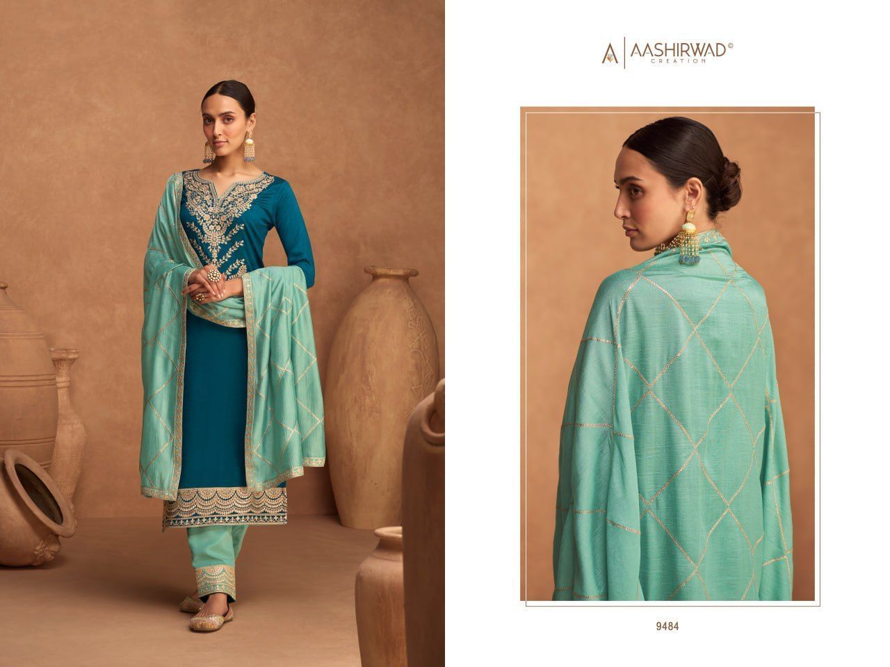 AASHIRWAD-GULKAND-KESARIYA-SILK-EMBROIDERY-SALWAR-SUITS-AT-SURAT-3