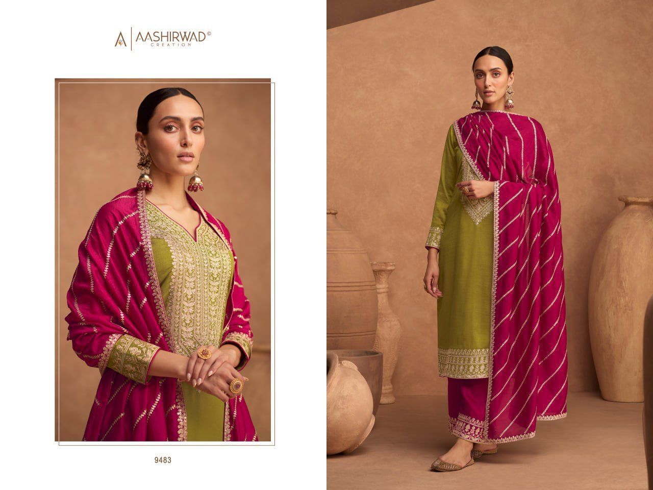 AASHIRWAD-GULKAND-KESARIYA-SILK-EMBROIDERY-SALWAR-SUITS-AT-SURAT-4