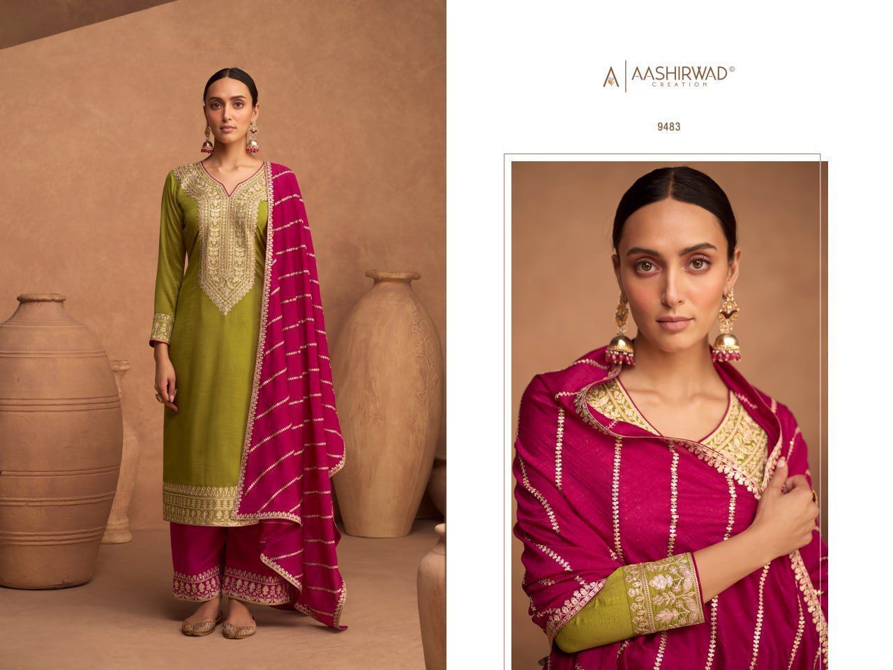 AASHIRWAD-GULKAND-KESARIYA-SILK-EMBROIDERY-SALWAR-SUITS-AT-SURAT-5