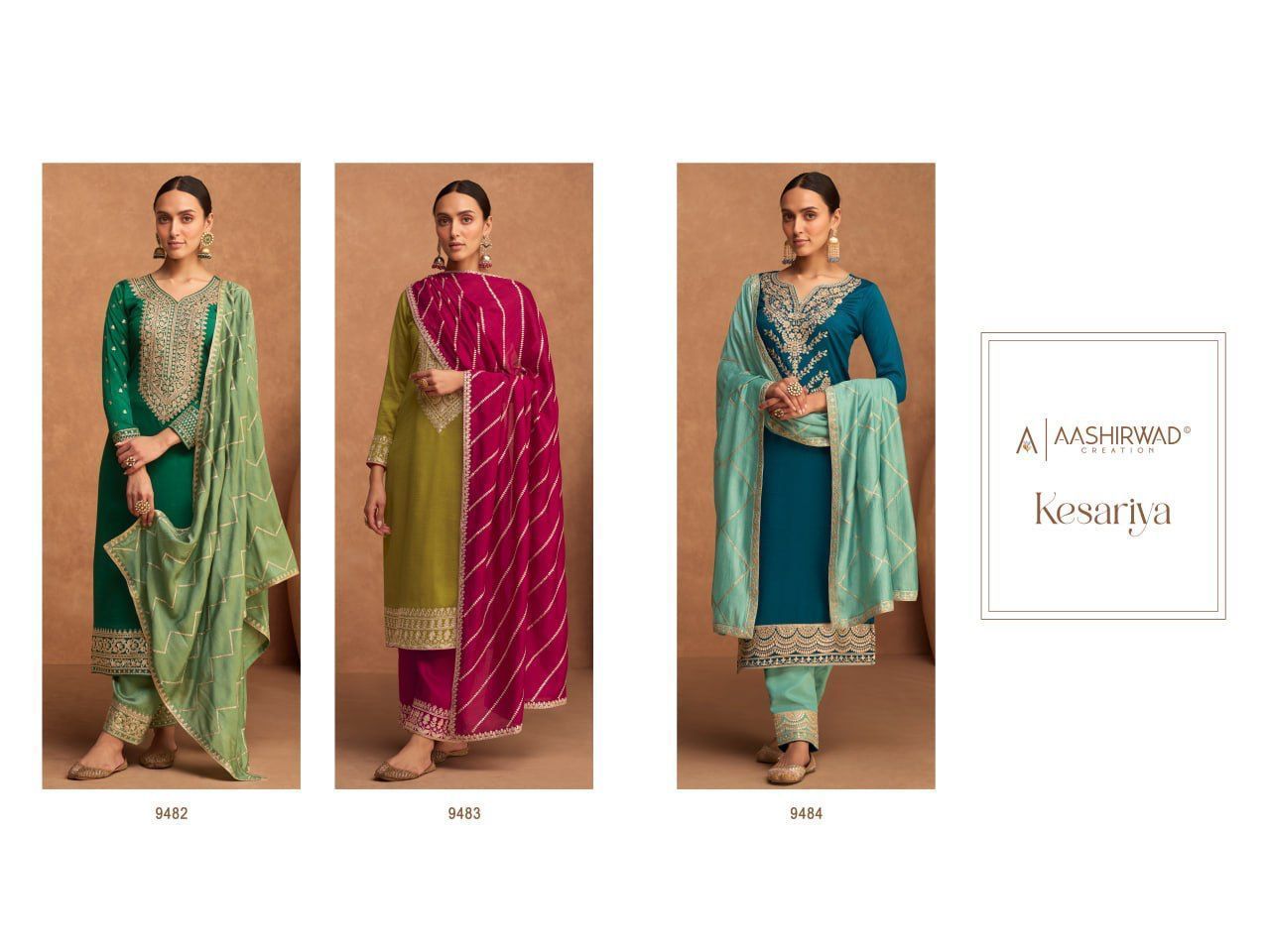 AASHIRWAD-GULKAND-KESARIYA-SILK-EMBROIDERY-SALWAR-SUITS-AT-SURAT-7