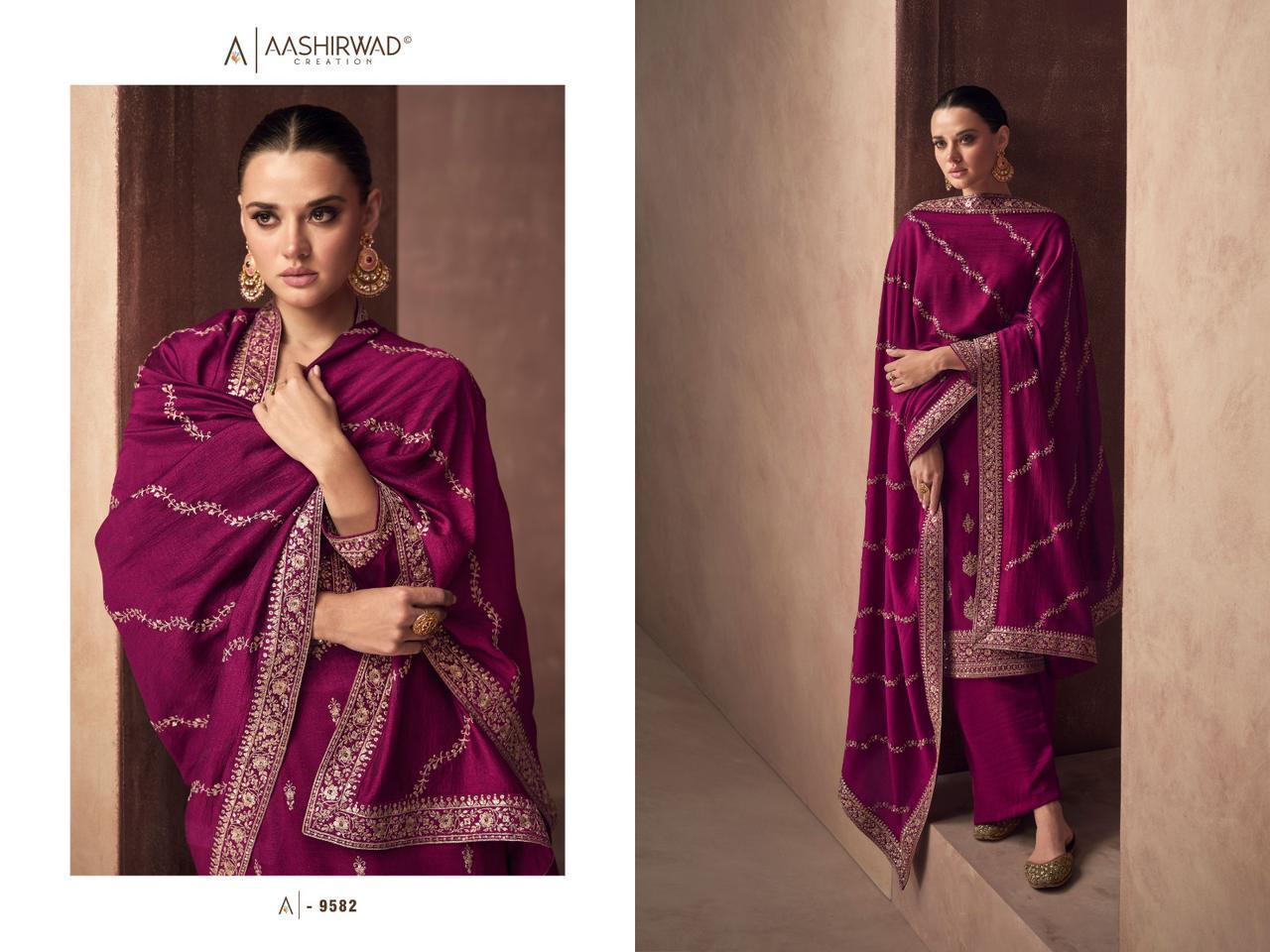 AASHIRWAD-GULKAND-ZAHA-PREMIUM-SILK-SALWAR-SUITS-WHOLESALE-2