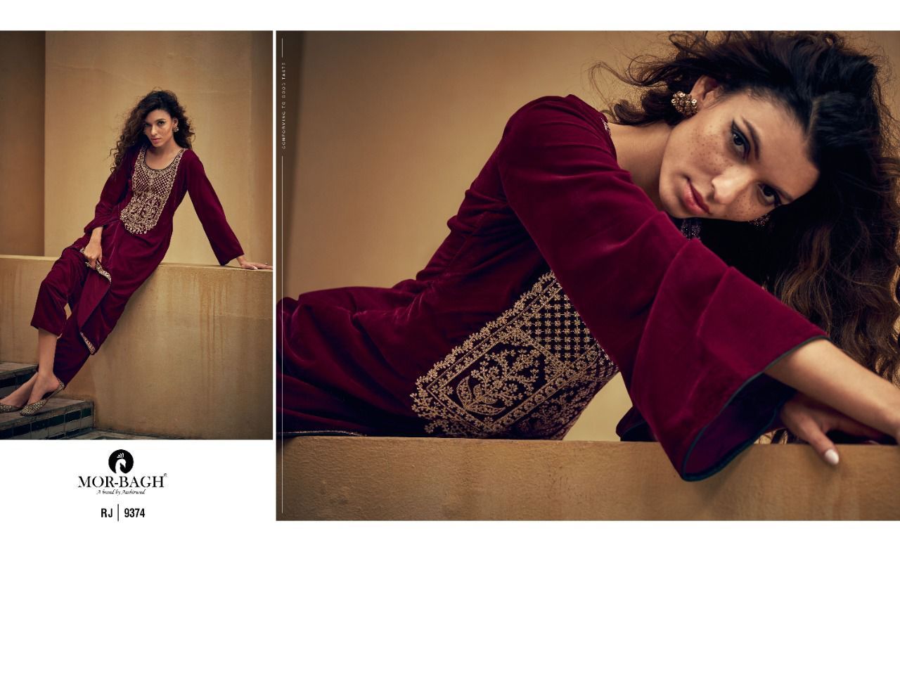 AASHIRWAD-MOR-BAGH-RANJHA-WINTER-VELVET-SUITS-WHOLESALE-11