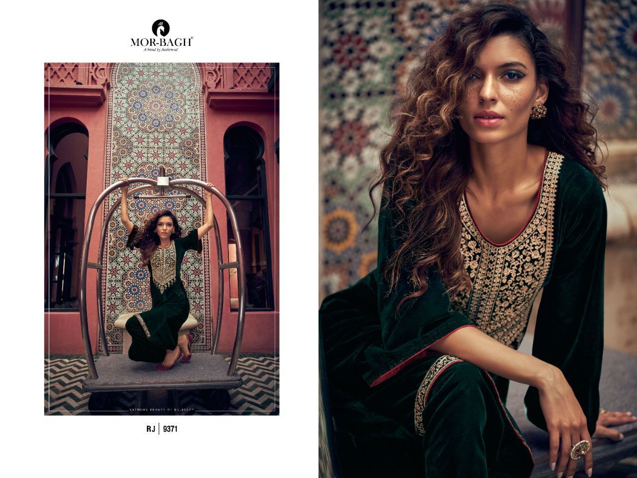 AASHIRWAD-MOR-BAGH-RANJHA-WINTER-VELVET-SUITS-WHOLESALE-2