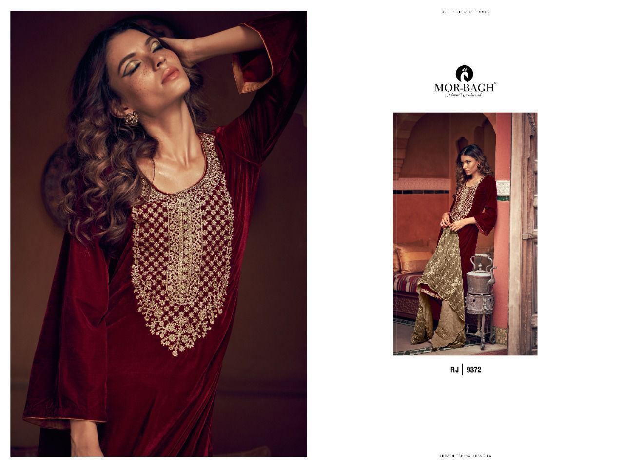 AASHIRWAD-MOR-BAGH-RANJHA-WINTER-VELVET-SUITS-WHOLESALE-5