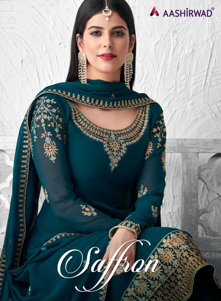 AASHIRWAD-SAFFRON-GEORGETTE-SALWAR-SUITS-LATEST-CATALOGUE-1