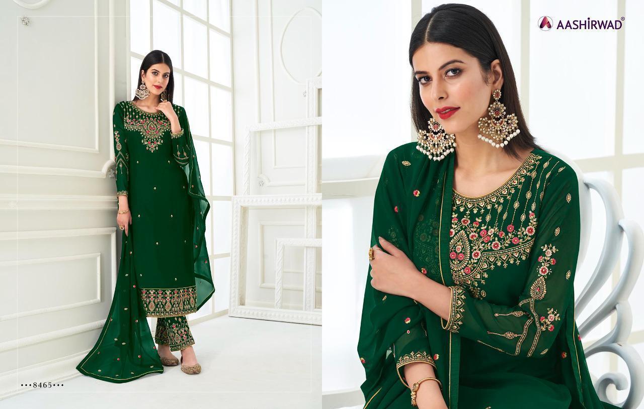 AASHIRWAD-SAMIYA-D.NO-8464-TO-D.NO-8467-GEORGETTE-SALWAR-SUITS-LATEST-CATALOGUE-4