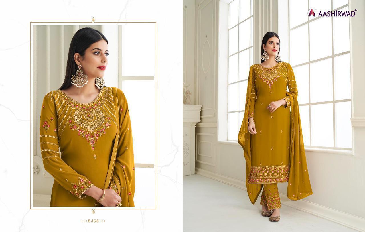 AASHIRWAD-SAMIYA-D.NO-8464-TO-D.NO-8467-GEORGETTE-SALWAR-SUITS-LATEST-CATALOGUE-5