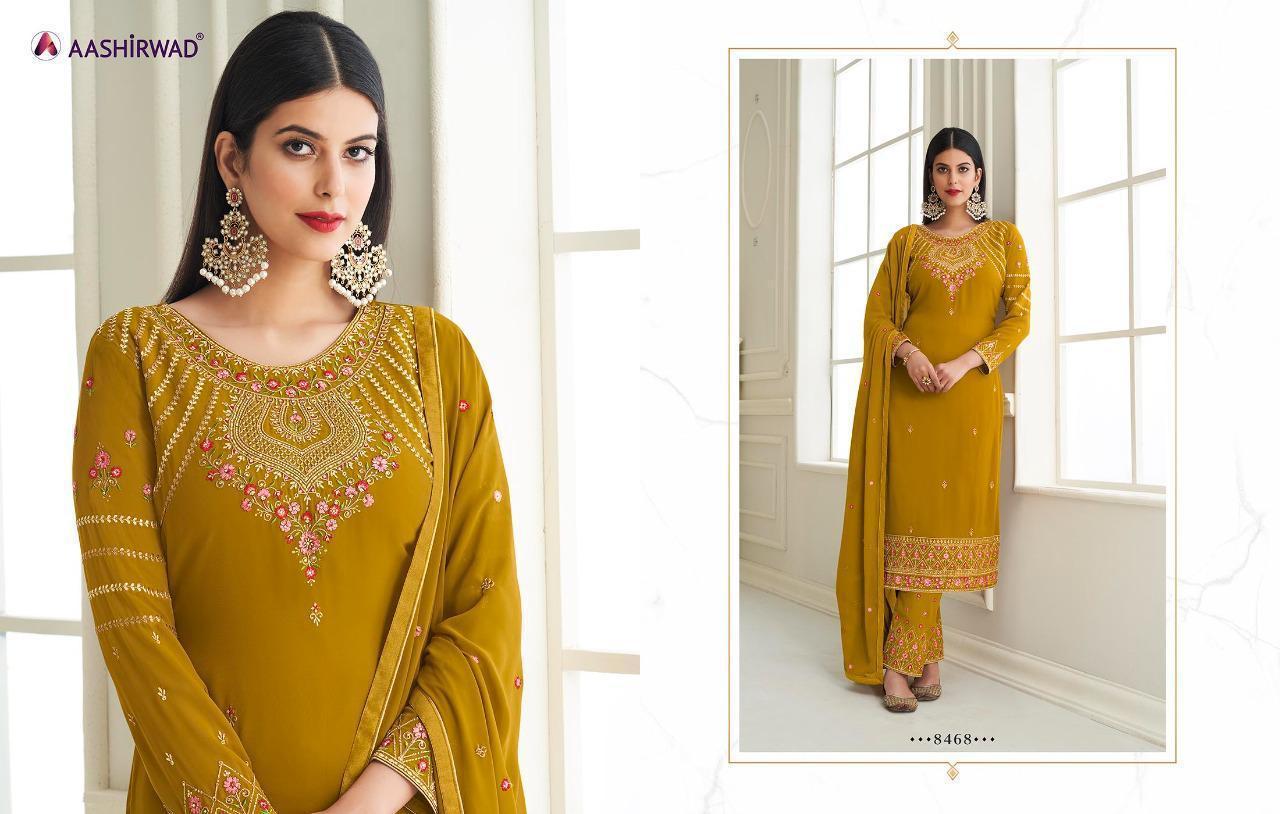 AASHIRWAD-SAMIYA-D.NO-8464-TO-D.NO-8467-GEORGETTE-SALWAR-SUITS-LATEST-CATALOGUE-7