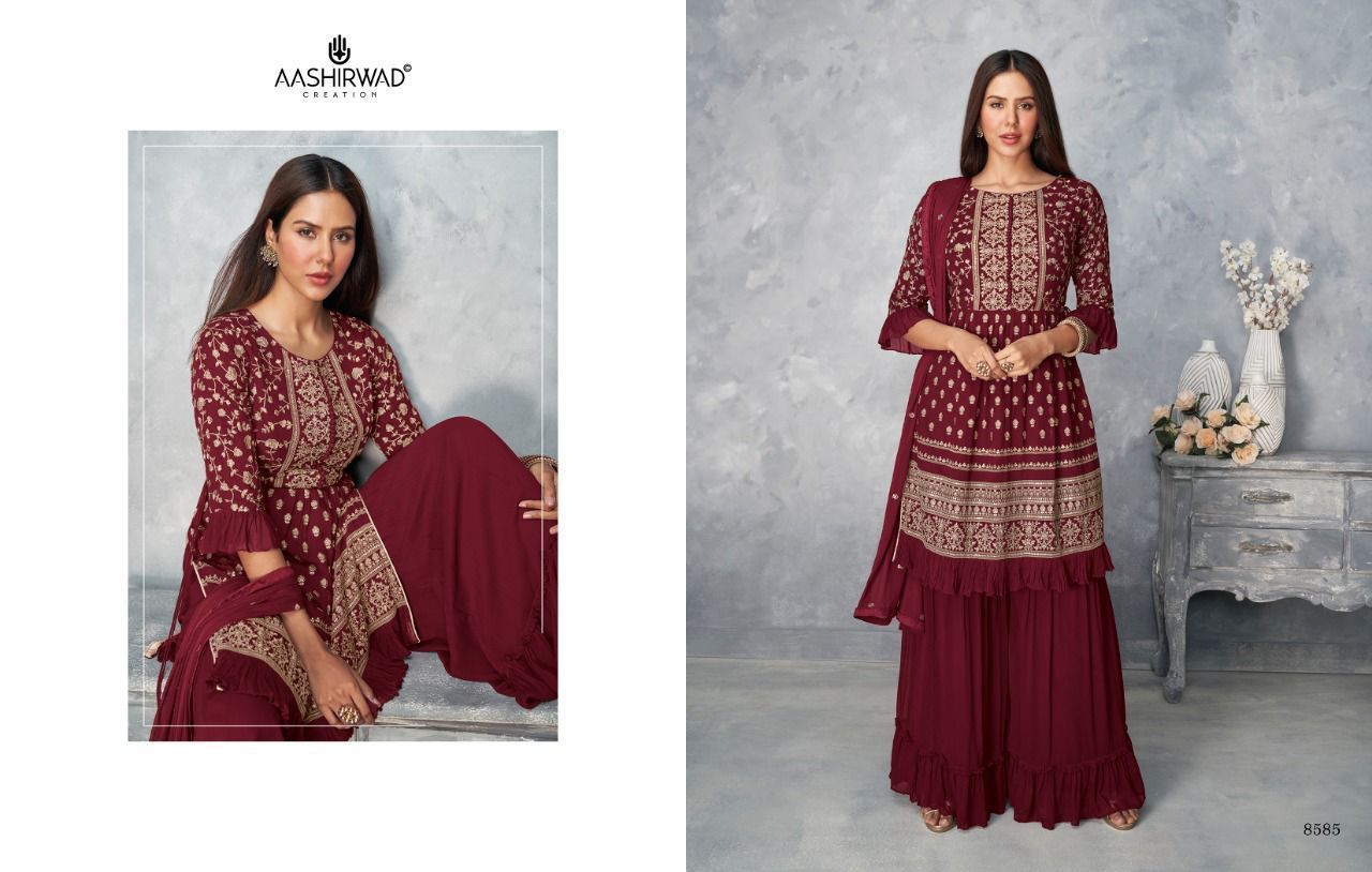 AASHIRWAD-SATRANGI-FOUX-GEORGETTE-SALWAR-KAMEEZ-WHOLESALER-2