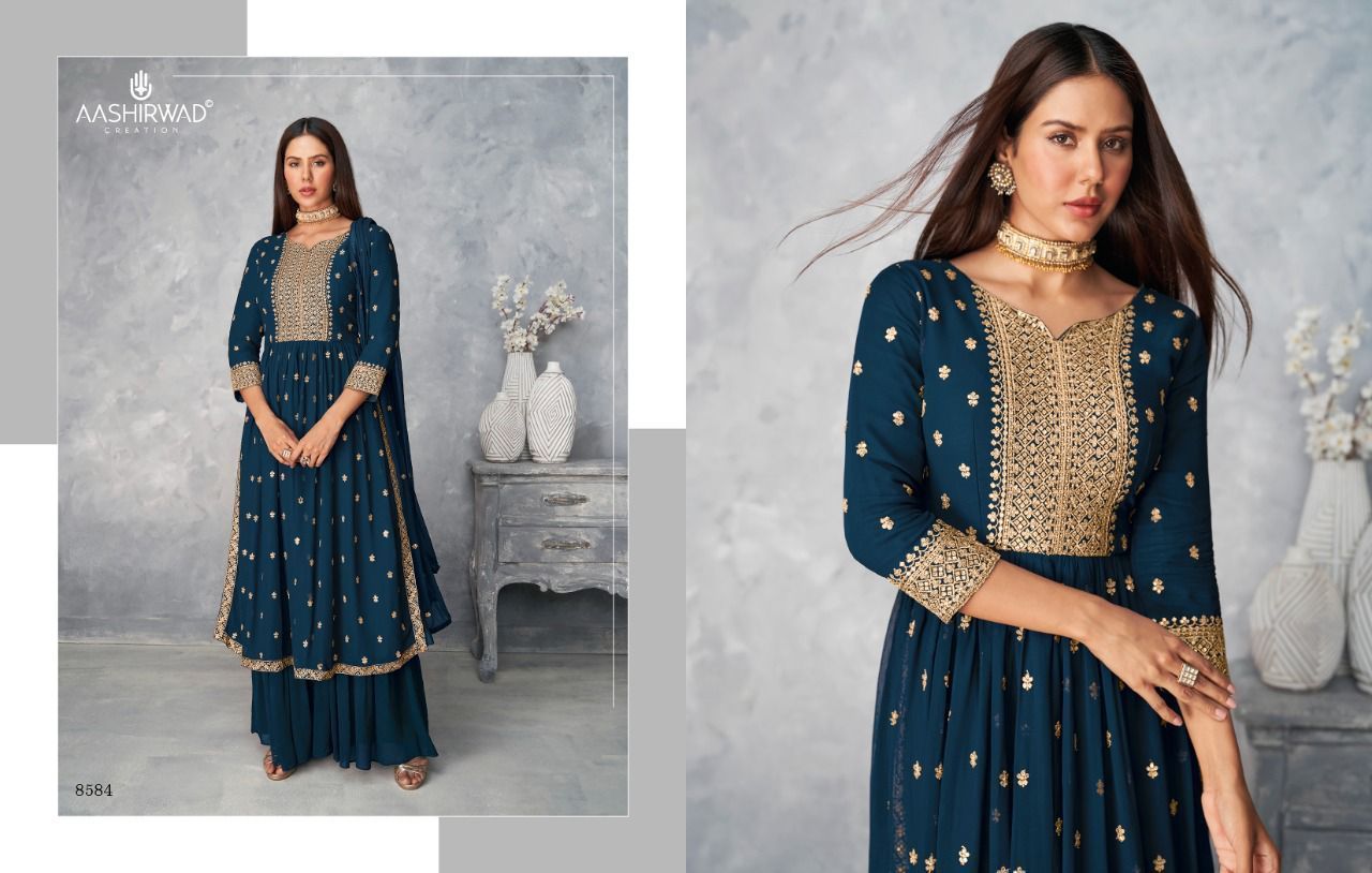 AASHIRWAD-SATRANGI-FOUX-GEORGETTE-SALWAR-KAMEEZ-WHOLESALER-6