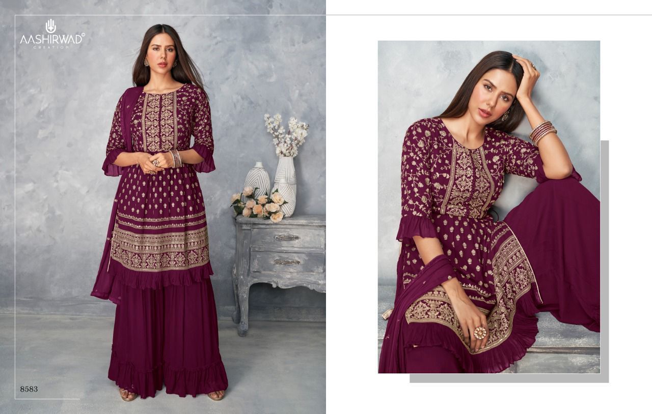 AASHIRWAD-SATRANGI-FOUX-GEORGETTE-SALWAR-KAMEEZ-WHOLESALER-9