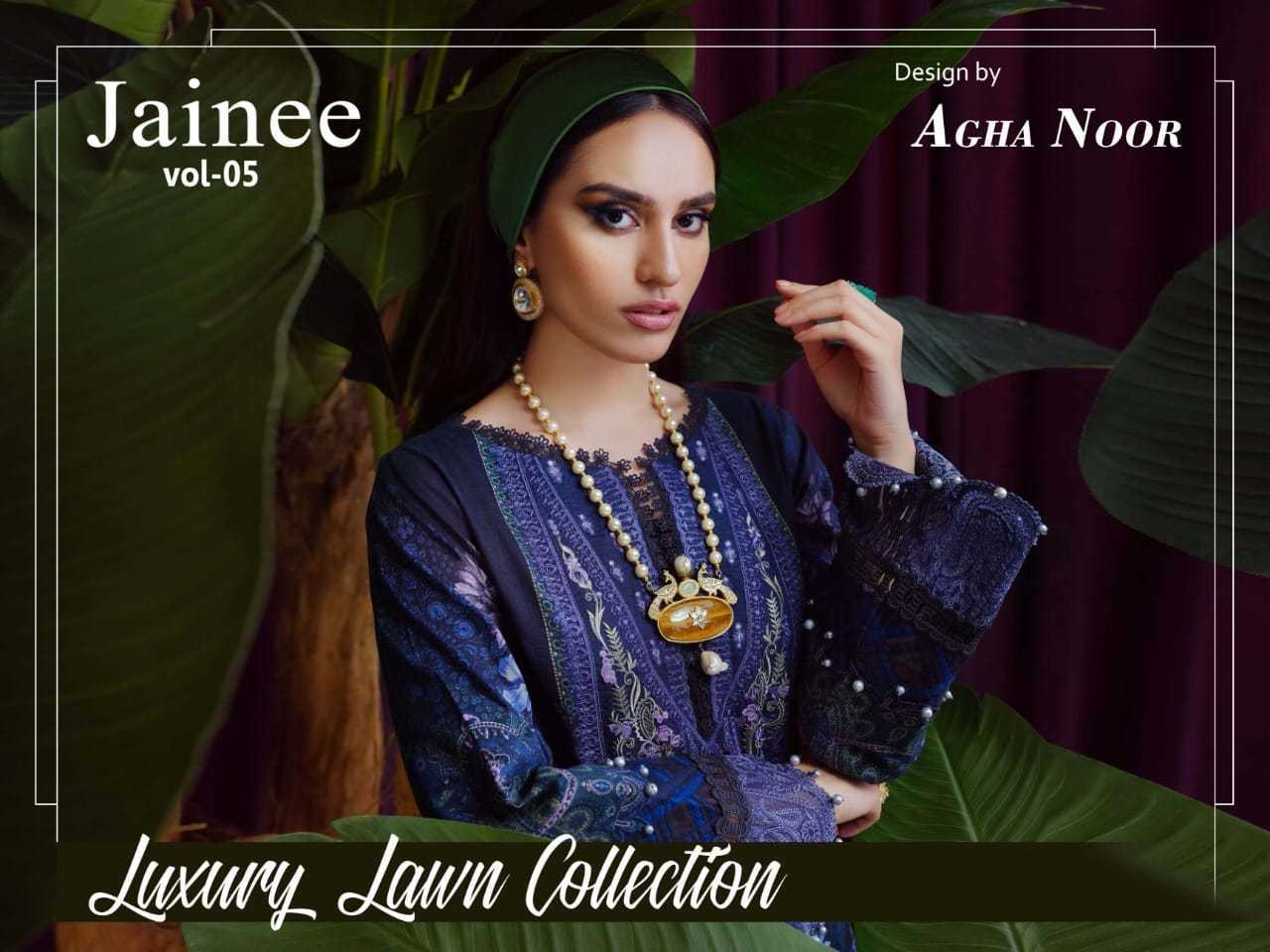 AGHA-NOOR-JAINEE-VOL-5-LUXURY-LAWN-PAKISTANI-SUITS-WHOLESALE-1