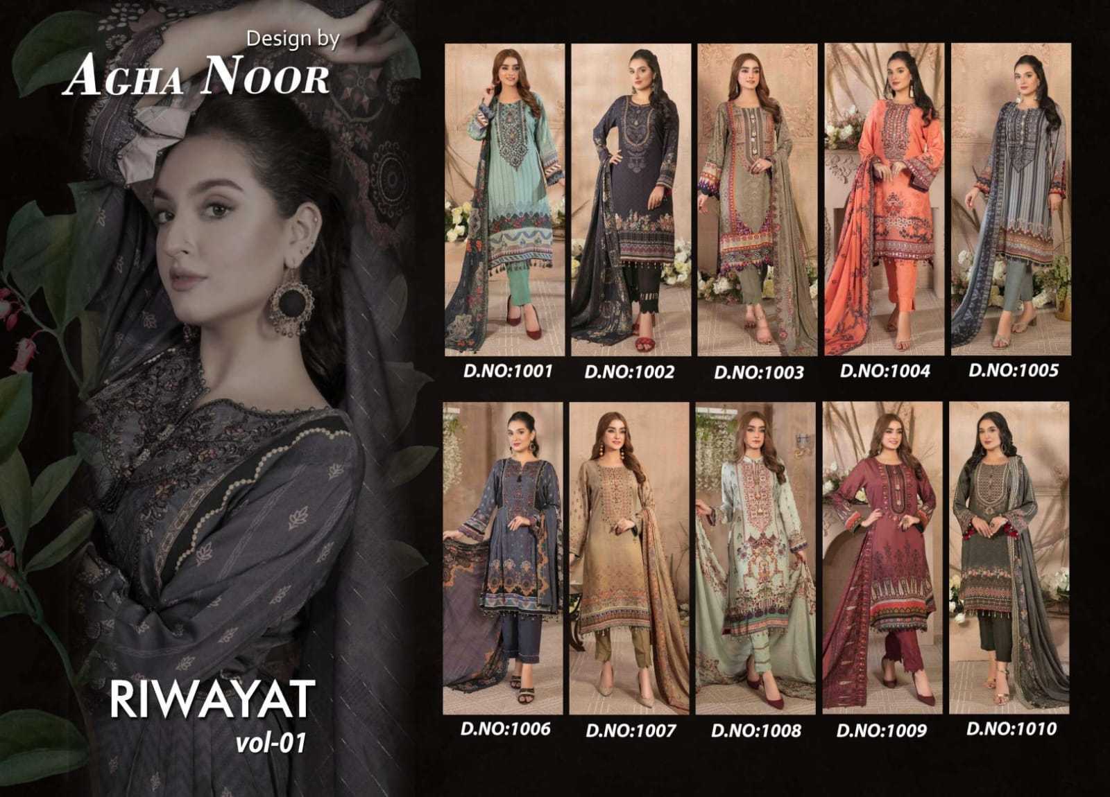AGHA-NOOR-RIWAYAT-VOL-1-SELF-EMBROIDERYLAWN-KARACHI-SUITS-SURAT-12
