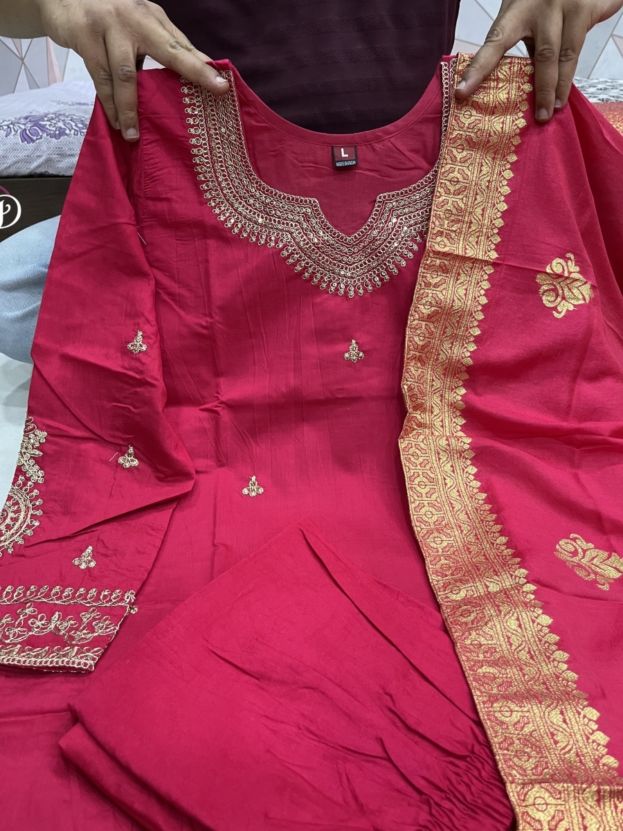 AKSHAR-DESIGNER-PINK-CHANDERI-SILK-SUITS-2