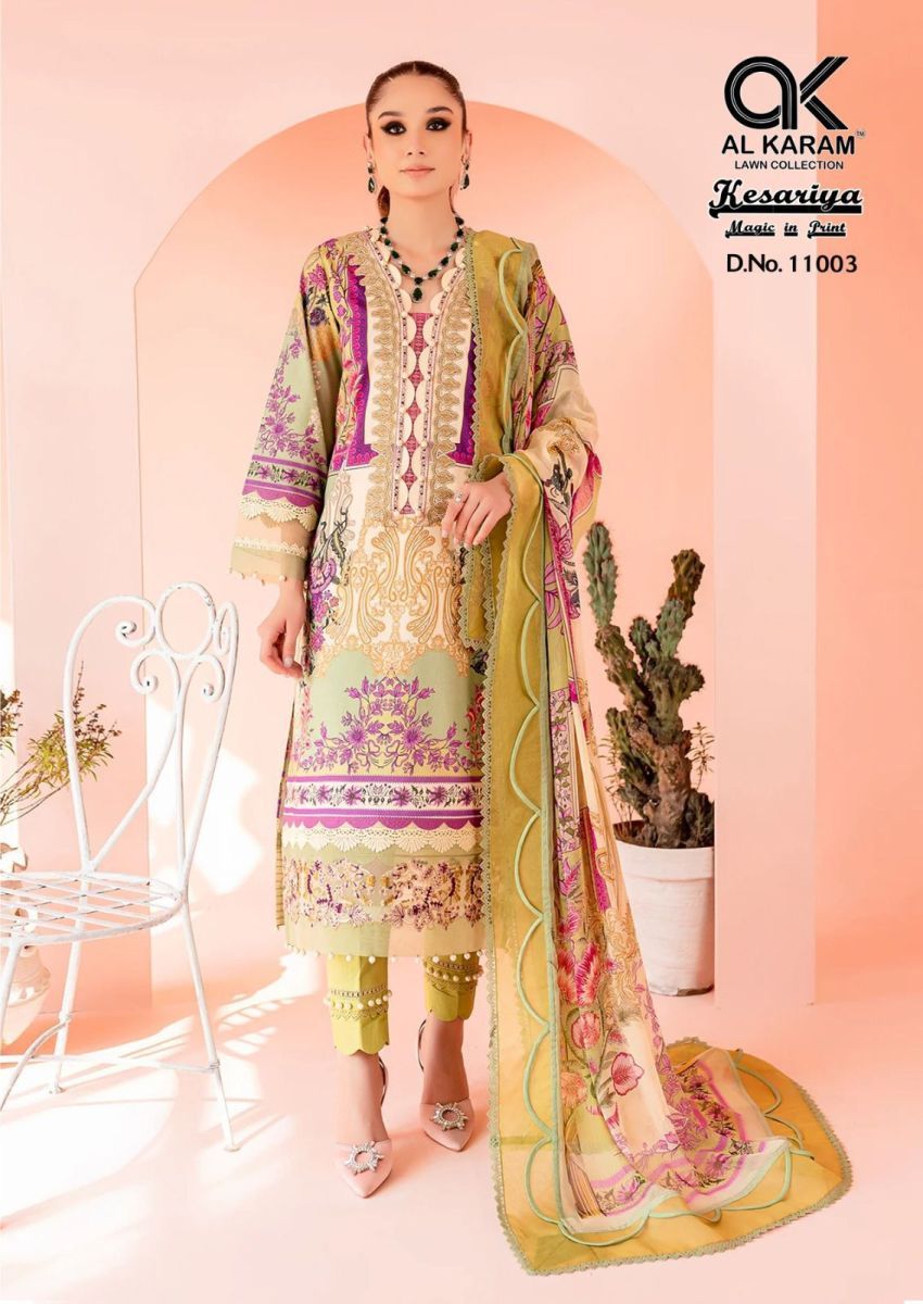 AL-KARAM-KESARIYA-VOL-11-COTTON-SALWAR-KAMEEZ-WHOLESALER-IN-SURAT-7