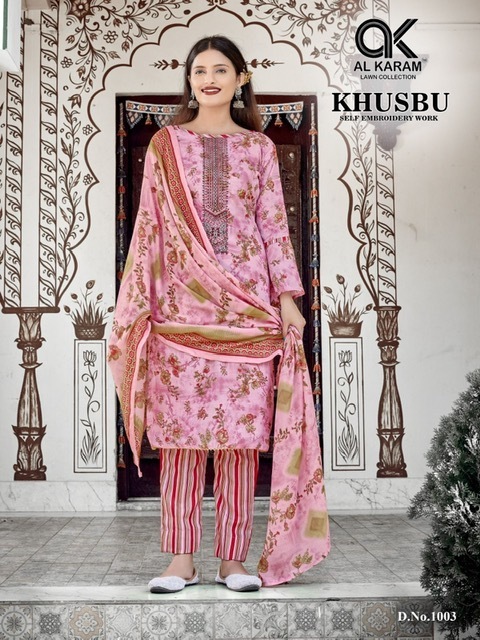 AL-KARAM-KHUSBU-SELF-EMBROIDERY-LAWN-KARACHI-SUITS-WHOLESALE-4