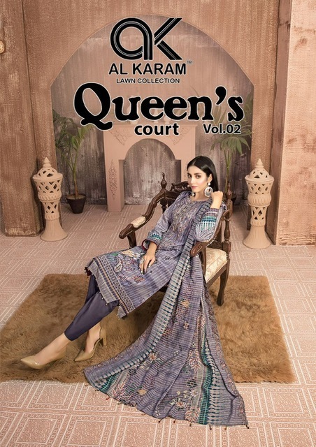 AL-KARAM-QUEENS-COURT-VOL-2-CAMBRIC-PRINTED-KARACHI-SUITS-AT-SURAT-1
